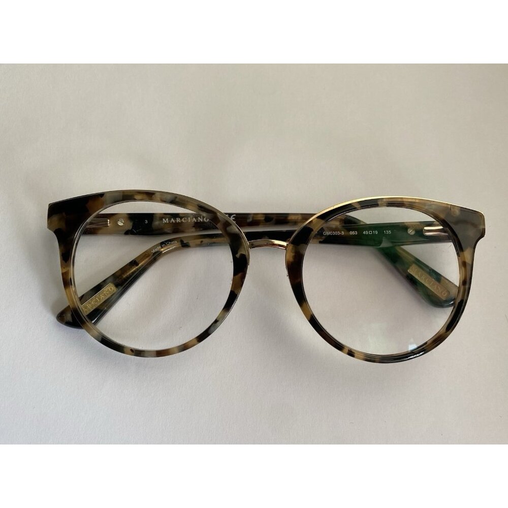 Marciano Eyeglasses, Frames Only,GM0303-3 053, 49-19-135,  Brown Tort clear lens